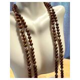 Brown Pearl & Sterling Clasp Necklace and Earring Set Brown Pearl & Sterling Clasp Necklace and Earring Set