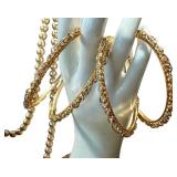 Elegant Collection of Fashion Jewelry with Faux Pearls and Bangles Elegant Collection of Fashion Jewelry with Faux Pearls and Bangles