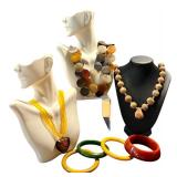 Assorted Fashion Jewelry Set including Beaded and Pendant Necklaces with Bracelets Assorted Fashion Jewelry Set including Beaded and Pendant Necklaces with Bracelets