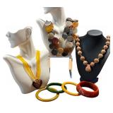 Assorted Fashion Jewelry Set including Beaded and Pendant Necklaces with Bracelets Assorted Fashion Jewelry Set including Beaded and Pendant Necklaces with Bracelets