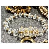 Variety of Fashion Jewelry Including 5 Strands of Chip Beaded Tigers Eye Necklace Variety of Fashion Jewelry Including 5 Strands of Chip Beaded Tigers Eye Necklace