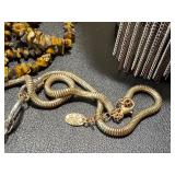 Variety of Fashion Jewelry Including 5 Strands of Chip Beaded Tigers Eye Necklace Variety of Fashion Jewelry Including 5 Strands of Chip Beaded Tigers Eye Necklace