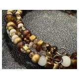 Variety of Fashion Jewelry Including 5 Strands of Chip Beaded Tigers Eye Necklace Variety of Fashion Jewelry Including 5 Strands of Chip Beaded Tigers Eye Necklace