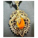 Collection of 3 Vintage Necklaces with Ornate Designs Collection of 3 Vintage Necklaces with Ornate Designs