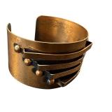 Copper Cuff Bracelet and Clip Earrings Set Copper Cuff Bracelet and Clip Earrings Set