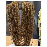 Assorted Fashion Jewelry Collection with Amber Pendant and Beaded Necklaces Assorted Fashion Jewelry Collection with Amber Pendant and Beaded Necklaces
