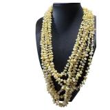 Assorted Fashion Jewelry Collection with Amber Pendant and Beaded Necklaces Assorted Fashion Jewelry Collection with Amber Pendant and Beaded Necklaces