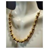 14k Gold Necklace with Beaded Design 14k Gold Necklace with Beaded Design