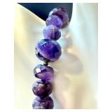 19" Amethyst Gemstone Bead Necklace 19" Amethyst Gemstone Bead Necklace
