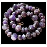 19" Amethyst Gemstone Bead Necklace 19" Amethyst Gemstone Bead Necklace
