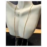 14k Italian Gold Box Chain Necklace, 20 Inches 14k Italian Gold Box Chain Necklace, 20 Inches