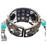 Statement Necklace and Bracelet Set with Spider Design Statement Necklace and Bracelet Set with Spider Design