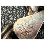 925 Sterling Silver Bracelet with Snowflake Charm, Made in Italy, 7" 925 Sterling Silver Bracelet with Snowflake Charm, Made in Italy, 7"