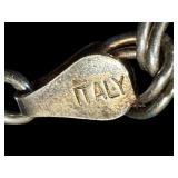 925 Sterling Silver Bracelet with Snowflake Charm, Made in Italy, 7" 925 Sterling Silver Bracelet with Snowflake Charm, Made in Italy, 7"