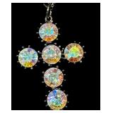 Collection of Fashion Jewelry including Sterling Silver Joy Pendant and Austrian Crystal Cross Collection of Fashion Jewelry including Sterling Silver Joy Pendant and Austrian Crystal Cross