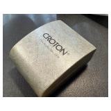 Croton Chronograph Watch with Yellow Leather Strap Croton Chronograph Watch with Yellow Leather Strap