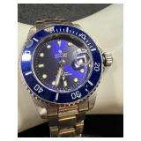 Croton Automatic Watch with Blue Bezel Croton Automatic Watch with Blue Bezel