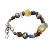 Carolyn Pollack Artisan Gemstone Bracelet with Sterling Clasp Carolyn Pollack Artisan Gemstone Bracelet with Sterling Clasp