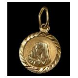 Vintage 14K Gold Virgin Mary Pendant Vintage 14K Gold Virgin Mary Pendant