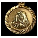 Vintage 14K Gold Virgin Mary Pendant Vintage 14K Gold Virgin Mary Pendant