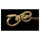 Italian 14k Gold Box Chain Necklace Italian 14k Gold Box Chain Necklace