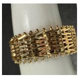 14k Gold Woven Band Ring, Size 8 14k Gold Woven Band Ring, Size 8