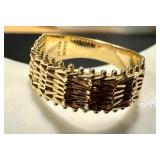 14k Gold Woven Band Ring, Size 8 14k Gold Woven Band Ring, Size 8