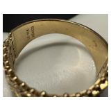 14k Gold Woven Band Ring, Size 8 14k Gold Woven Band Ring, Size 8