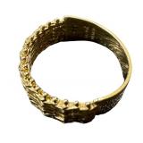 14k Gold Woven Band Ring, Size 8 14k Gold Woven Band Ring, Size 8
