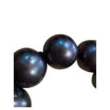 14k Gold Clasp Black Pearl Necklace, 19-inch, .99mm Pearls 14k Gold Clasp Black Pearl Necklace, 19-inch, .99mm Pearls