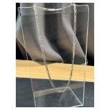20" Sterling Silver Figaro Chain Necklace 925 Italy 20" Sterling Silver Figaro Chain Necklace 925 Italy