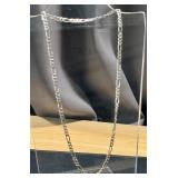 20" Sterling Silver Figaro Chain Necklace 925 Italy 20" Sterling Silver Figaro Chain Necklace 925 Italy