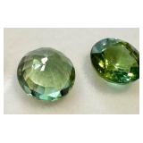 Pair of 7mm Nigerian Green Tourmaline Stones Pair of 7mm Nigerian Green Tourmaline Stones