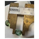 Pair of 7mm Nigerian Green Tourmaline Stones Pair of 7mm Nigerian Green Tourmaline Stones