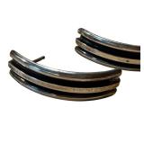 Tom Hawk Sterling Silver and Onyx Earrings Tom Hawk Sterling Silver and Onyx Earrings