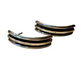 Tom Hawk Sterling Silver and Onyx Earrings Tom Hawk Sterling Silver and Onyx Earrings