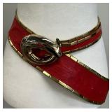Vintage Cache Red and Gold Belt Vintage Cache Red and Gold Belt