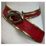 Vintage Cache Red and Gold Belt Vintage Cache Red and Gold Belt