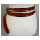 Vintage Cache Red and Gold Belt Vintage Cache Red and Gold Belt