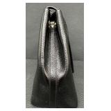 Citi Collective Black Vegan Leather Tote with Gold Accents Citi Collective Black Vegan Leather Tote with Gold Accents