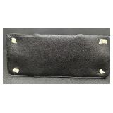 Citi Collective Black Vegan Leather Tote with Gold Accents Citi Collective Black Vegan Leather Tote with Gold Accents