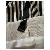 Carlisle Black and White Geometric Striped Strapless Top - Size 6 Carlisle Black and White Geometric Striped Strapless Top - Size 6