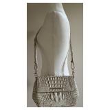 Brahmin Croc Embossed Leather Crossbody Shoulder Bag in Beige Brahmin Croc Embossed Leather Crossbody Shoulder Bag in Beige