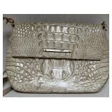 Brahmin Croc Embossed Leather Crossbody Shoulder Bag in Beige Brahmin Croc Embossed Leather Crossbody Shoulder Bag in Beige