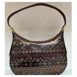 Vintage Vera Pelle Talia Italian Genuine Leather Shoulder Bag with Ornate Pattern Hand-Crafted in Italy Vintage Vera Pelle Talia Italian Genuine Leather Shoulder Bag with Ornate Pattern Hand-Crafted in Italy