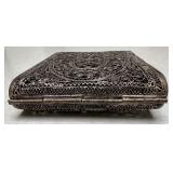 Vintage Ornate Silver Filigree Card Case/Cigarette Holder Vintage Ornate Silver Filigree Card Case/Cigarette Holder