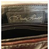 Sandra Roberts Brown Faux Croc Leather Shoulder Bag Sandra Roberts Brown Faux Croc Leather Shoulder Bag