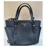 Michael Kors Black Leather Handbag with Crossbody Strap and Dust Bag Michael Kors Black Leather Handbag with Crossbody Strap and Dust Bag