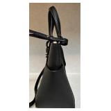 Michael Kors Black Leather Handbag with Crossbody Strap and Dust Bag Michael Kors Black Leather Handbag with Crossbody Strap and Dust Bag
