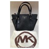 Michael Kors Black Leather Handbag with Crossbody Strap and Dust Bag Michael Kors Black Leather Handbag with Crossbody Strap and Dust Bag